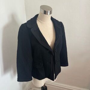 Ann Taylor Black Tweed Blazer